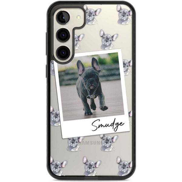 Personalised Grey French Bulldog Instant Camera Photo