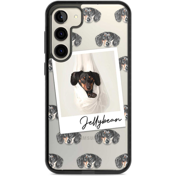 Personalised Black Dachshund Instant Camera Photo