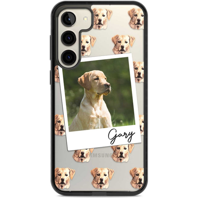 Personalised Labrador, Tan - Dog Photo Custom Phone Case Samsung S22 Plus / Black Impact Case,Samsung S23 Plus / Black Impact Case Blanc Space
