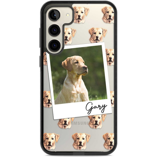 Personalised Tan Black Labrador Instant Camera Photo