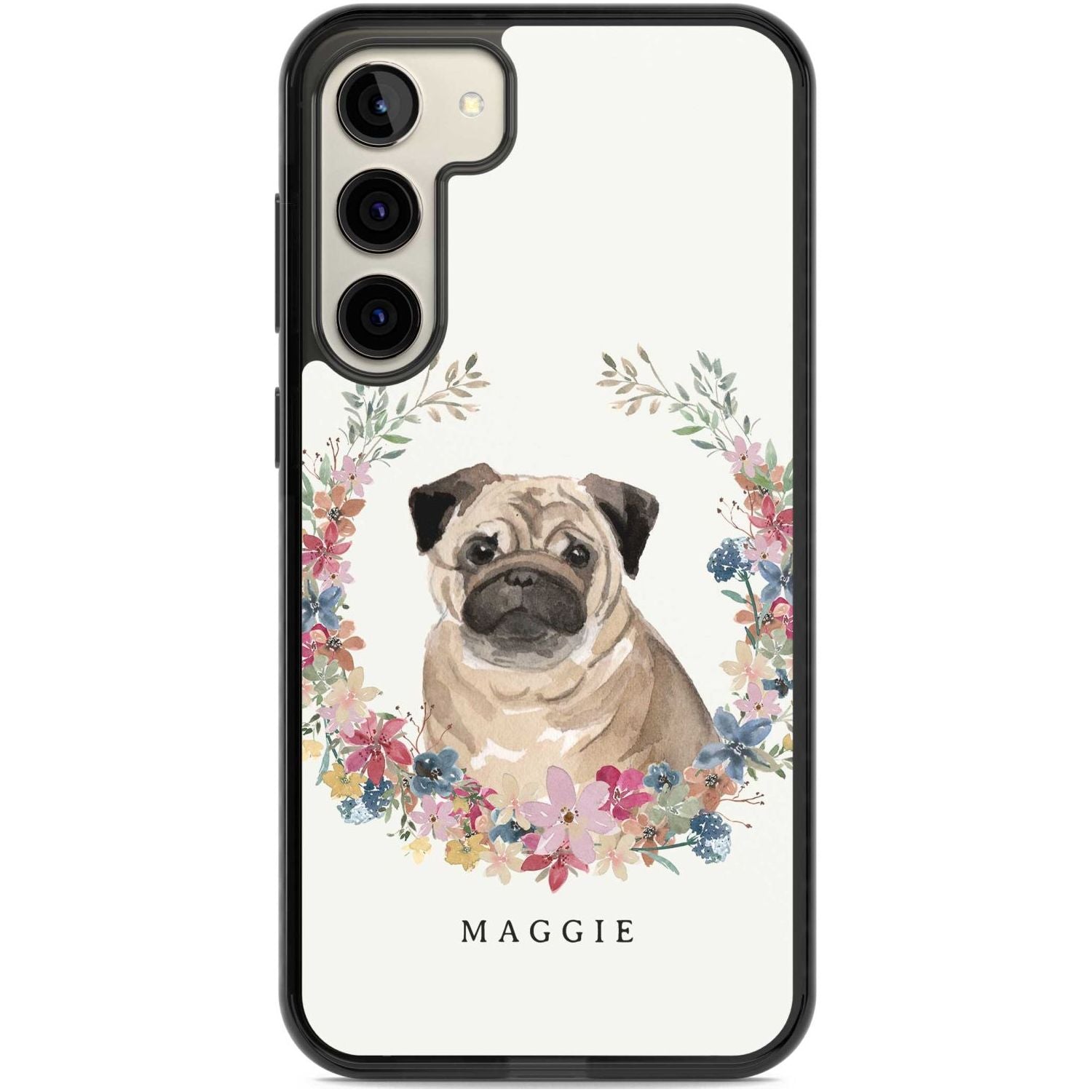 Personalised Pug - Watercolour Dog Portrait
