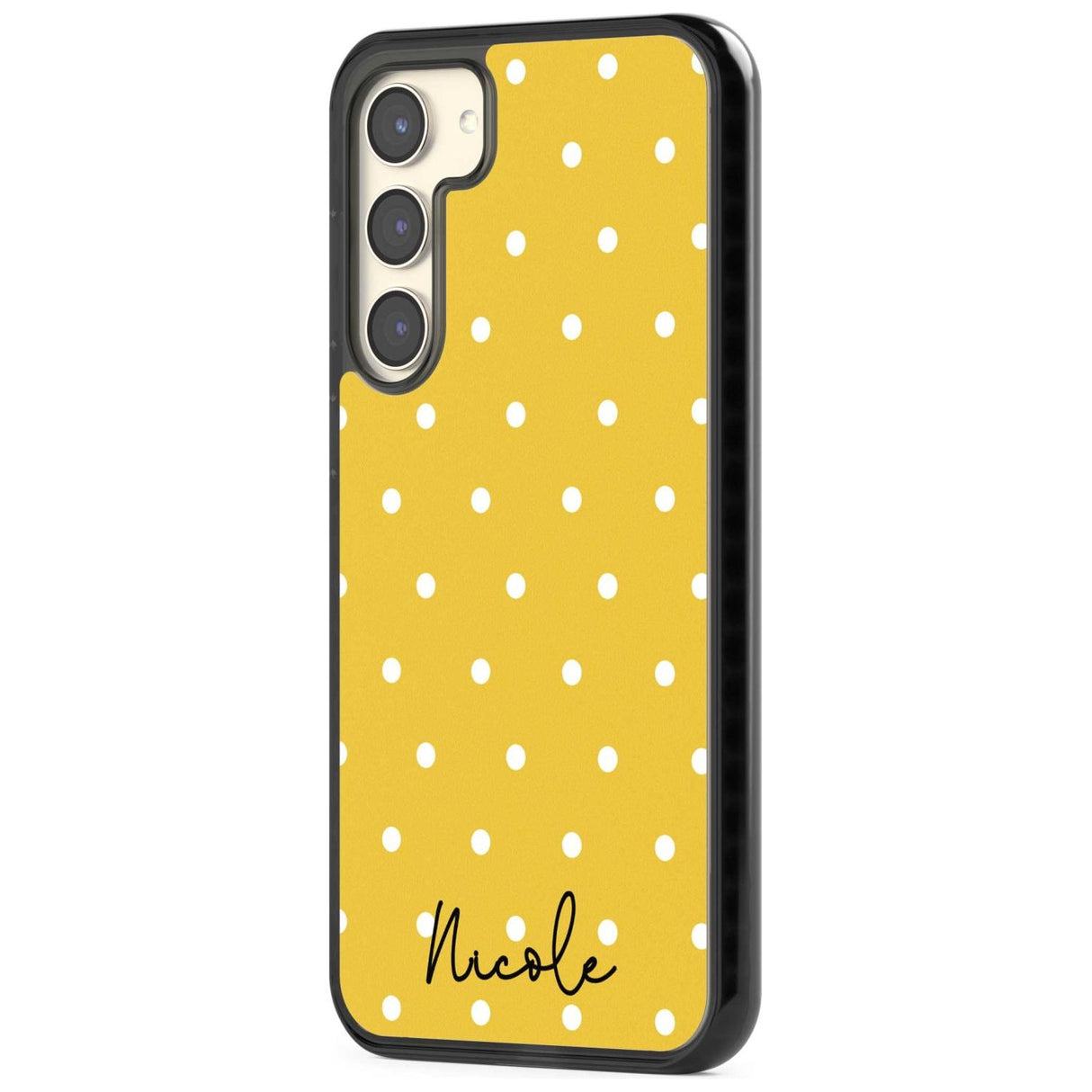 Personalised Yellow Polka Dot Custom Phone Case iPhone 15 Pro Max / Black Impact Case,iPhone 15 Plus / Black Impact Case,iPhone 15 Pro / Black Impact Case,iPhone 15 / Black Impact Case,iPhone 15 Pro Max / Impact Case,iPhone 15 Plus / Impact Case,iPhone 15 Pro / Impact Case,iPhone 15 / Impact Case,iPhone 15 Pro Max / Magsafe Black Impact Case,iPhone 15 Plus / Magsafe Black Impact Case,iPhone 15 Pro / Magsafe Black Impact Case,iPhone 15 / Magsafe Black Impact Case,iPhone 14 Pro Max / Black Impact Case,iPhone 