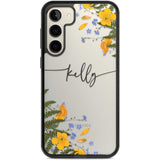 Personalised Ferns & Wildflowers Custom Phone Case Samsung S22 Plus / Black Impact Case,Samsung S23 Plus / Black Impact Case Blanc Space