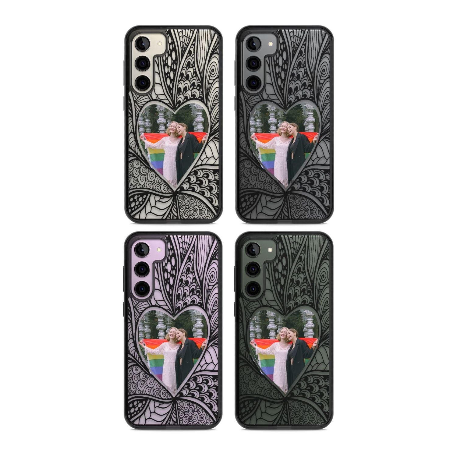 Personalised Henna Heart Photo Case