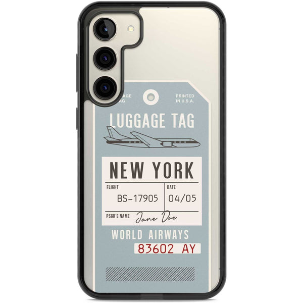 Personalised Vintage USA Luggage Tag