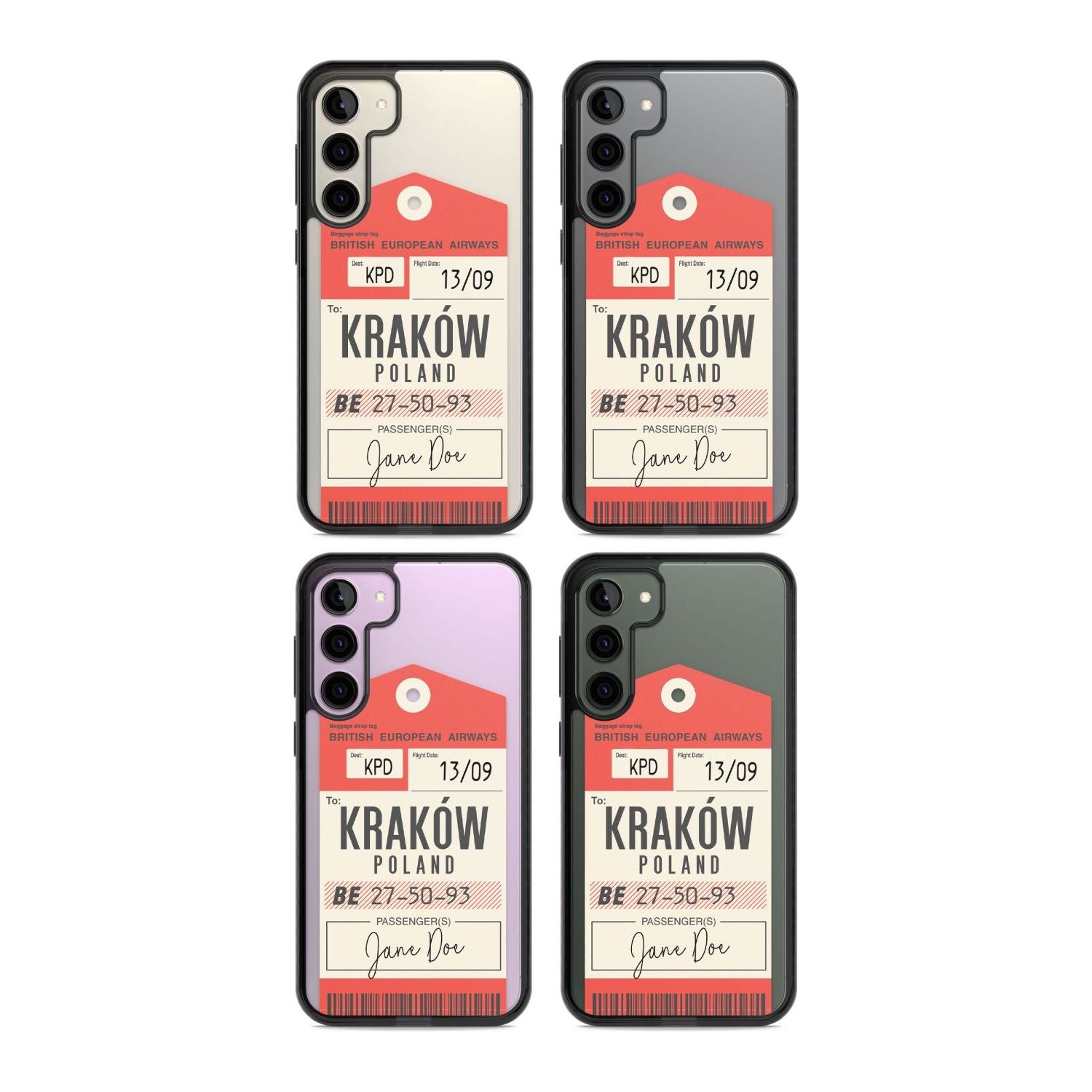 Personalised Vintage BEA Luggage Tag
