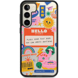 Personalised Nostalgia Sticker Mix #2 Custom Phone Case Samsung S22 Plus / Black Impact Case,Samsung S23 Plus / Black Impact Case Blanc Space