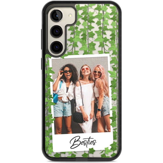 Personalised Ivy Vine Instant Photo Custom Phone Case Samsung S22 Plus / Black Impact Case,Samsung S23 Plus / Black Impact Case Blanc Space