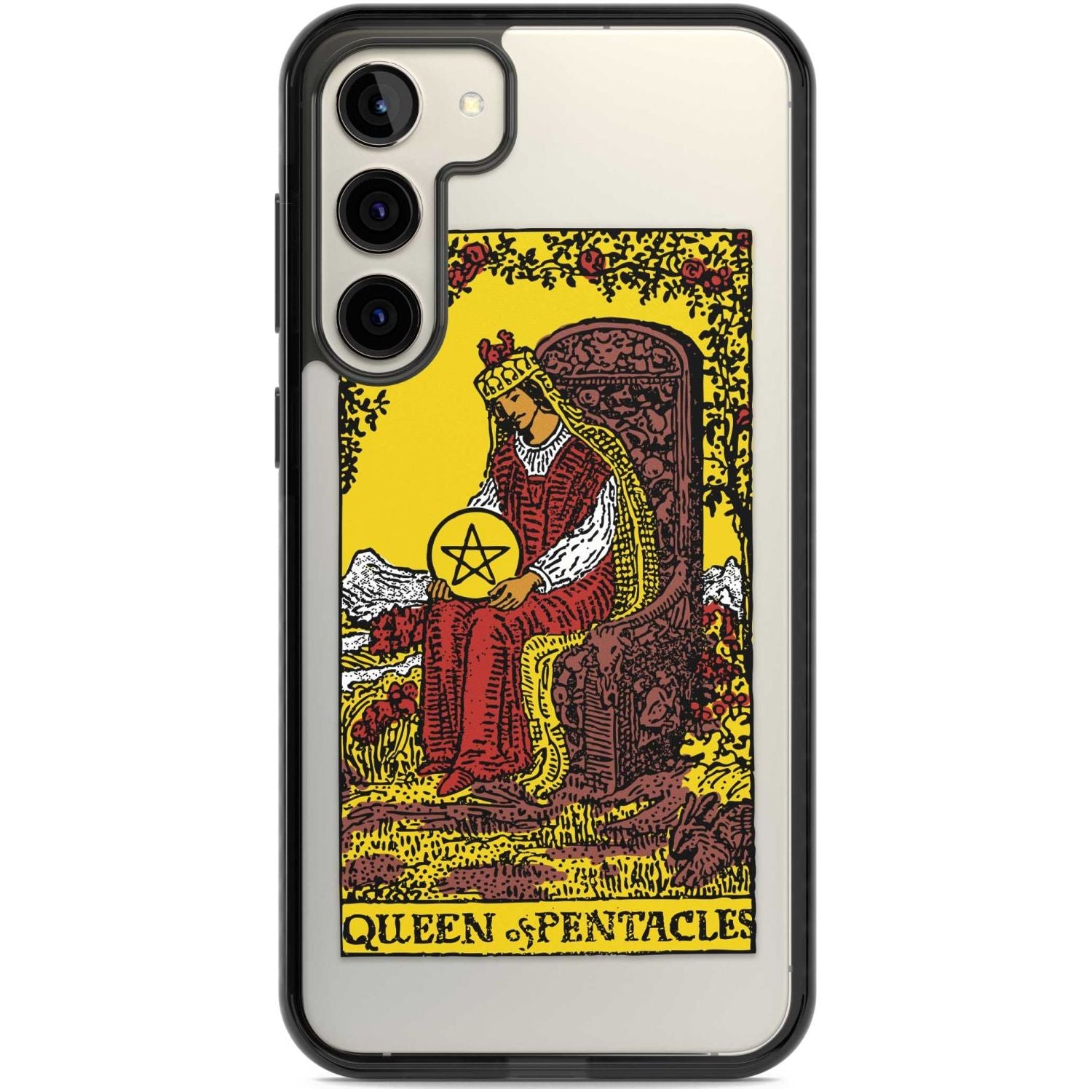 Personalised Queen of Pentacles Tarot Card - Colour