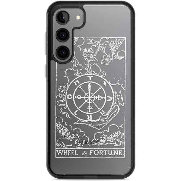 Personalised Wheel Of Fortune Tarot Card (White)