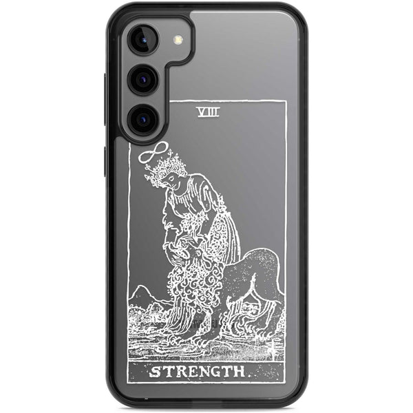 Personalised Strength Tarot Card (White)