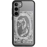 Personalised The World Tarot Card - White Transparent Custom Phone Case Samsung S22 Plus / Black Impact Case,Samsung S23 Plus / Black Impact Case Blanc Space