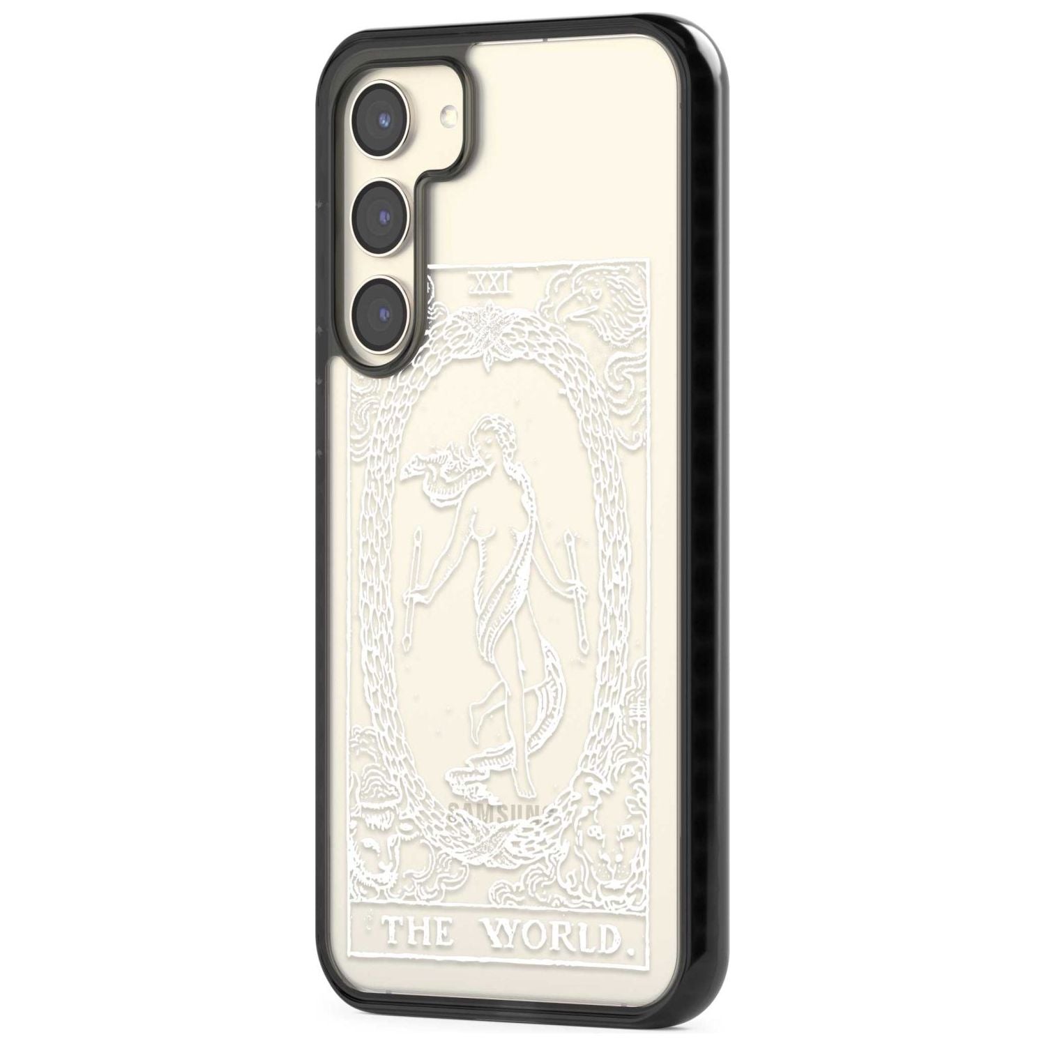 Personalised The World Tarot Card - White Transparent