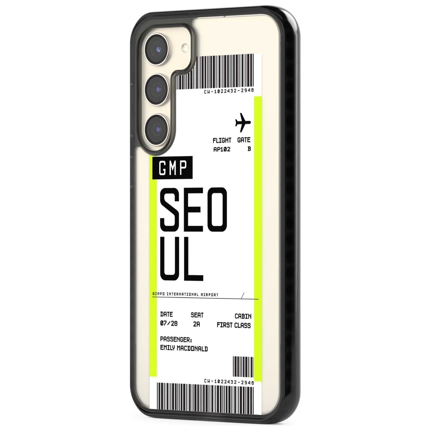 Personalised Seoul Boarding Pass