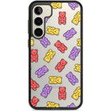 Gummy Bear Pattern Phone Case Samsung S22 Plus / Black Impact Case,Samsung S23 Plus / Black Impact Case Blanc Space