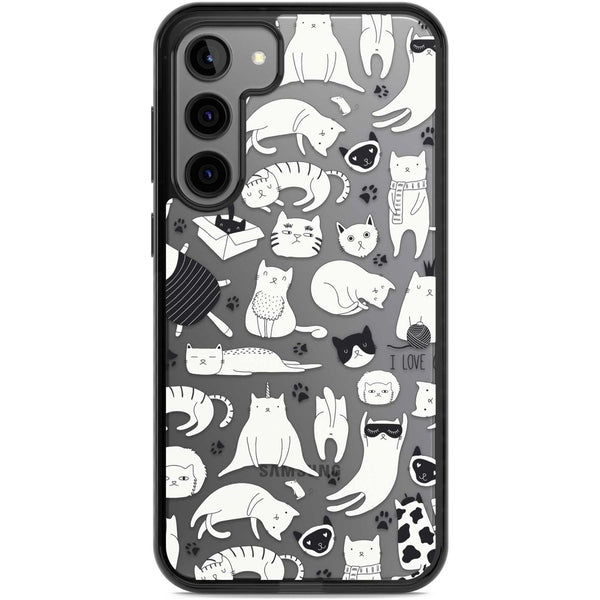 Cartoon Cats (Black & White)