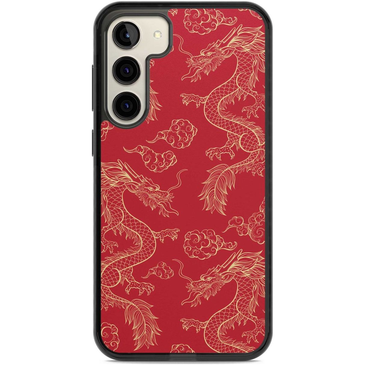 Red and Gold Dragon Pattern