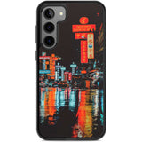 Neon City Phone Case Samsung S22 Plus / Black Impact Case,Samsung S23 Plus / Black Impact Case Blanc Space