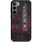 Large Kanji Sign - Neon Cities Photographs Phone Case Samsung S22 Plus / Black Impact Case,Samsung S23 Plus / Black Impact Case Blanc Space