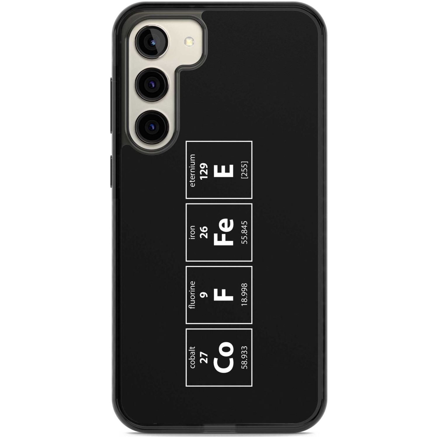 Coffee Element (Black) Phone Case Samsung S22 Plus / Black Impact Case,Samsung S23 Plus / Black Impact Case Blanc Space