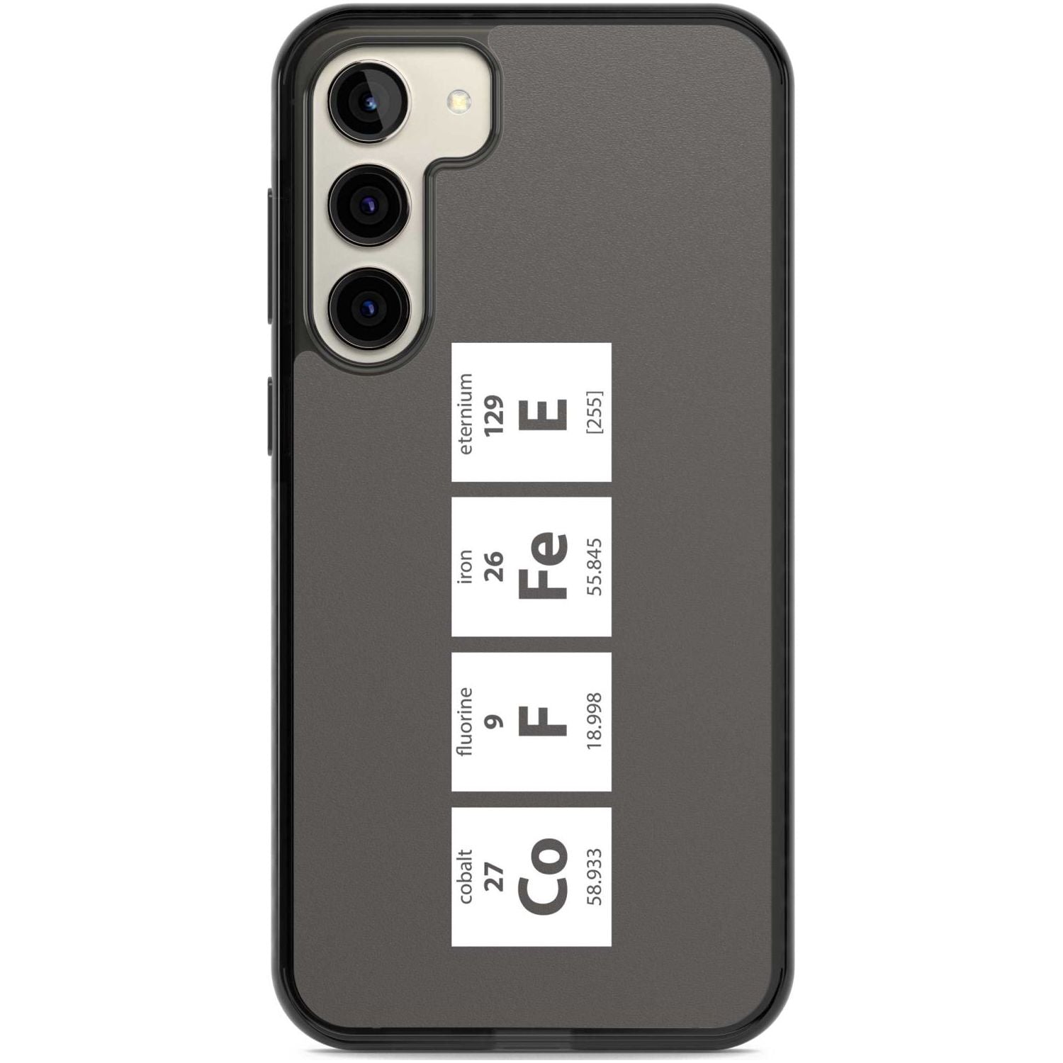 Coffee Element (Grey) Phone Case Samsung S22 Plus / Black Impact Case,Samsung S23 Plus / Black Impact Case Blanc Space