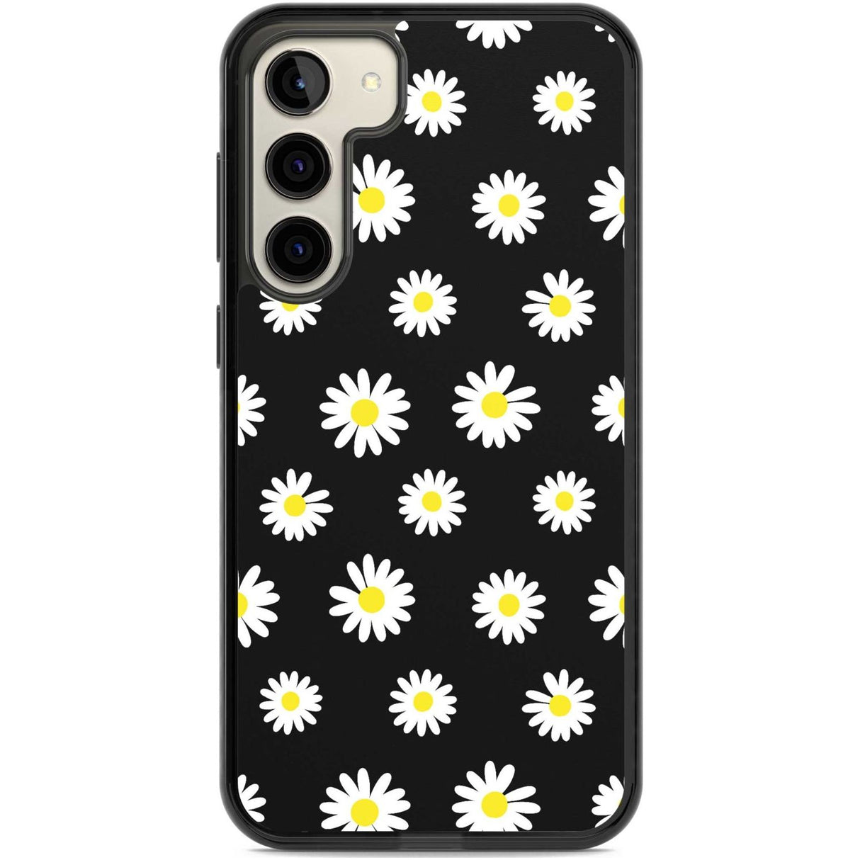 White Daisy Pattern (Black)