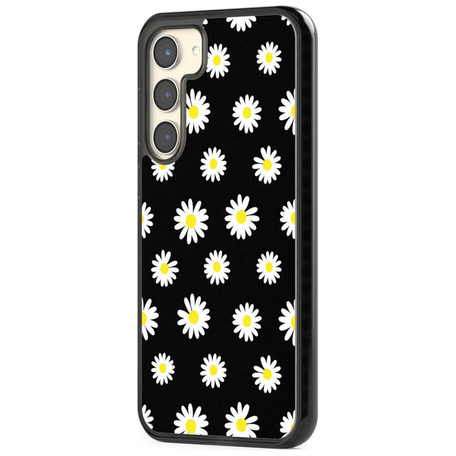 White Daisy Pattern (Black)