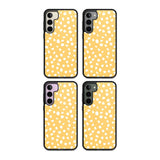 White on Yellow Dalmatian Polka Dot Spots