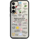 Anxiety Black Text Phone Case Samsung S22 Plus / Black Impact Case,Samsung S23 Plus / Black Impact Case Blanc Space