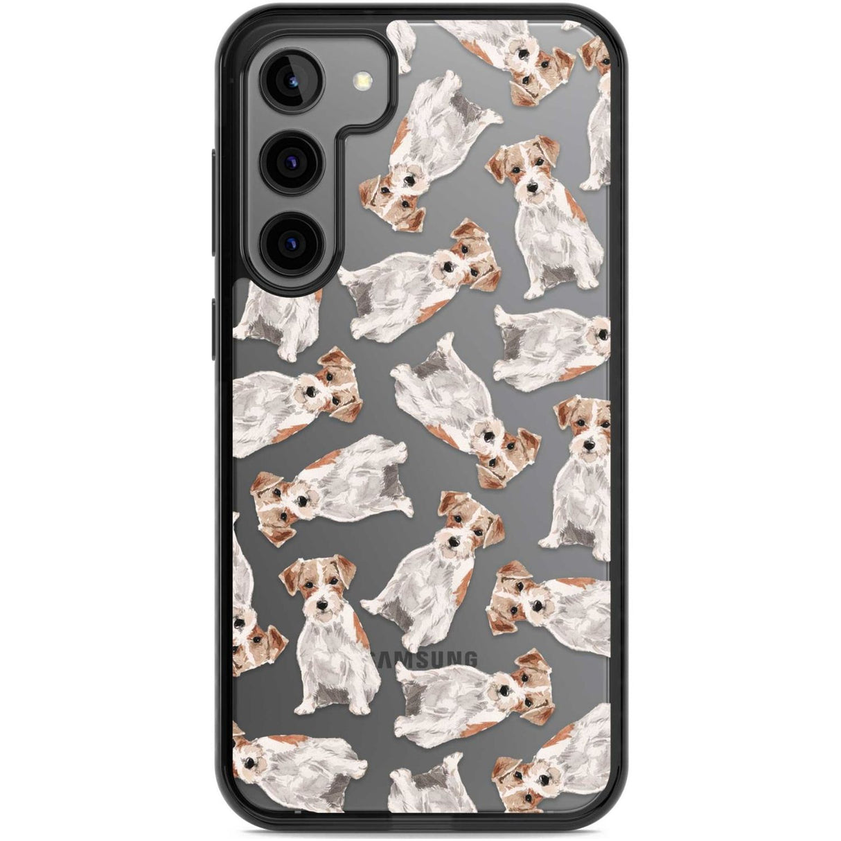 Wirehaired Jack Russell Watercolour Dog Pattern