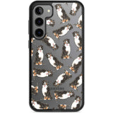 Bernese Mountain Dog Watercolour Dog Pattern Phone Case Samsung S22 Plus / Black Impact Case,Samsung S23 Plus / Black Impact Case Blanc Space