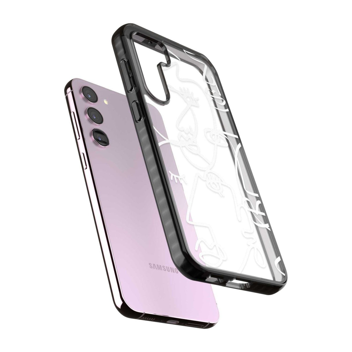 Abstract Continuous Line Faces White on Clear Phone Case iPhone 15 Pro Max / Black Impact Case,iPhone 15 Plus / Black Impact Case,iPhone 15 Pro / Black Impact Case,iPhone 15 / Black Impact Case,iPhone 15 Pro Max / Impact Case,iPhone 15 Plus / Impact Case,iPhone 15 Pro / Impact Case,iPhone 15 / Impact Case,iPhone 15 Pro Max / Magsafe Black Impact Case,iPhone 15 Plus / Magsafe Black Impact Case,iPhone 15 Pro / Magsafe Black Impact Case,iPhone 15 / Magsafe Black Impact Case,iPhone 14 Pro Max / Black Impact Cas