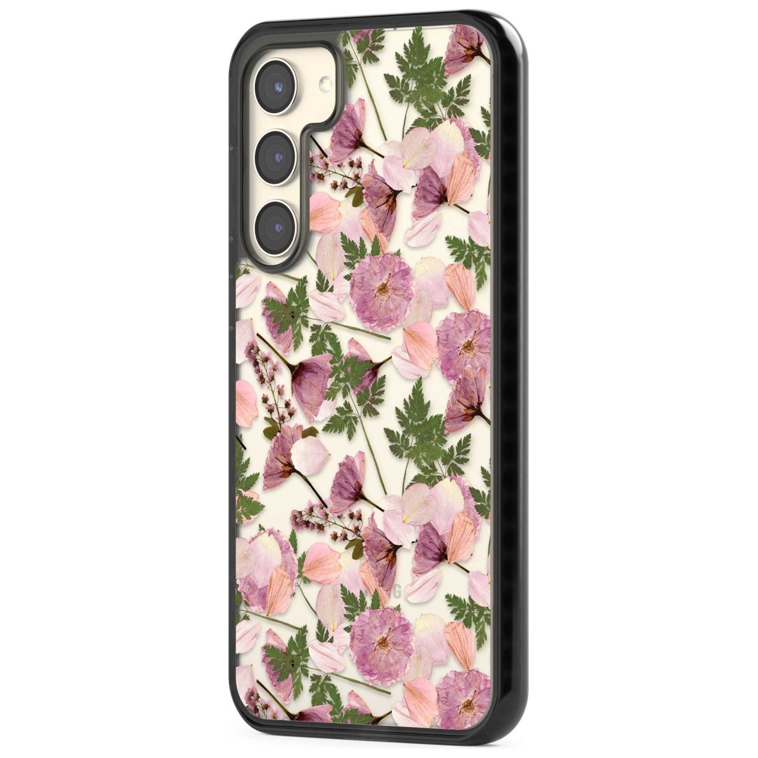 Leafy Floral Pattern Transparent Design