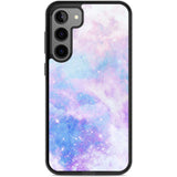 Light Blue Galaxy Pattern Design Phone Case Samsung S22 Plus / Black Impact Case,Samsung S23 Plus / Black Impact Case Blanc Space