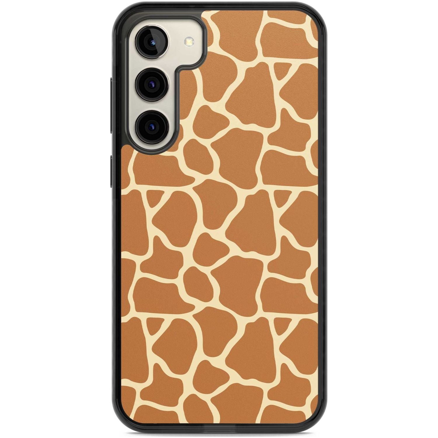 Giraffe Pattern Phone Case Samsung S22 Plus / Black Impact Case,Samsung S23 Plus / Black Impact Case Blanc Space