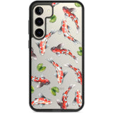 Koi Fish Japanese Watercolour Phone Case Samsung S22 Plus / Black Impact Case,Samsung S23 Plus / Black Impact Case Blanc Space