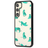 Turquoise Tiger Jungle Cat Pattern