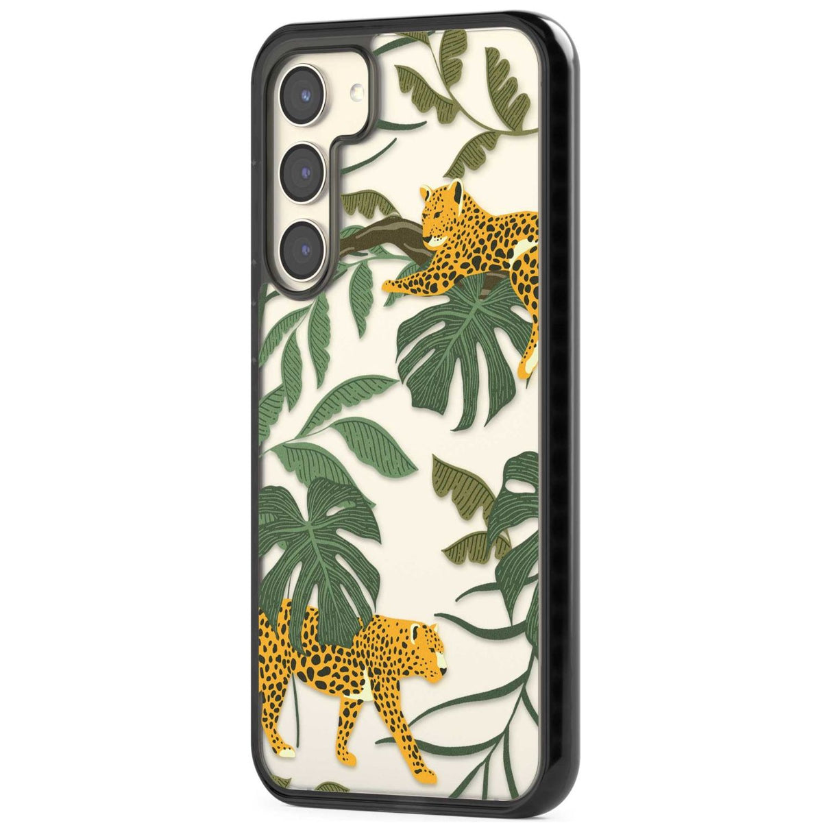 Two Jaguars & Foliage Jungle Cat Pattern