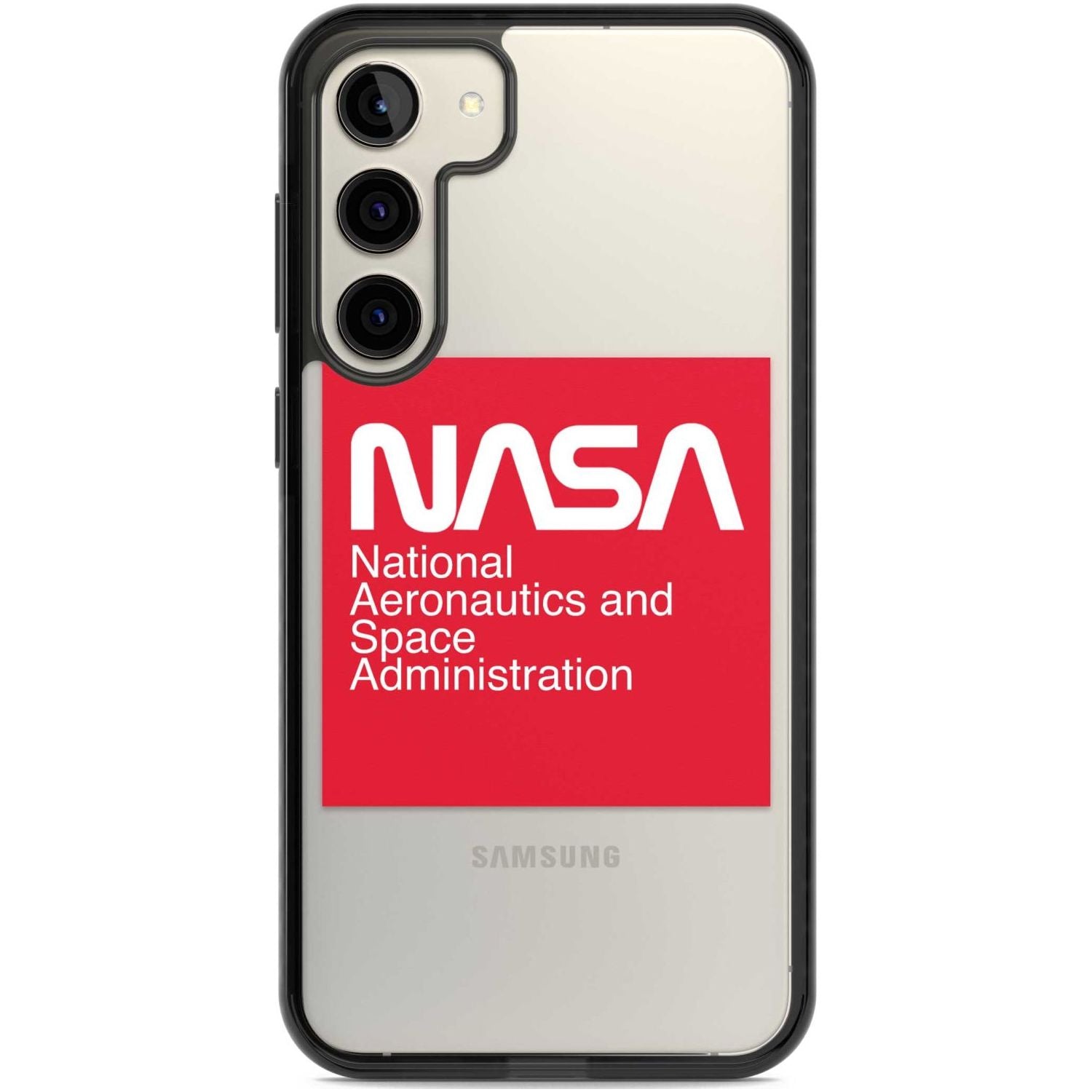 NASA The Worm Box Phone Case Samsung S22 Plus / Black Impact Case,Samsung S23 Plus / Black Impact Case Blanc Space