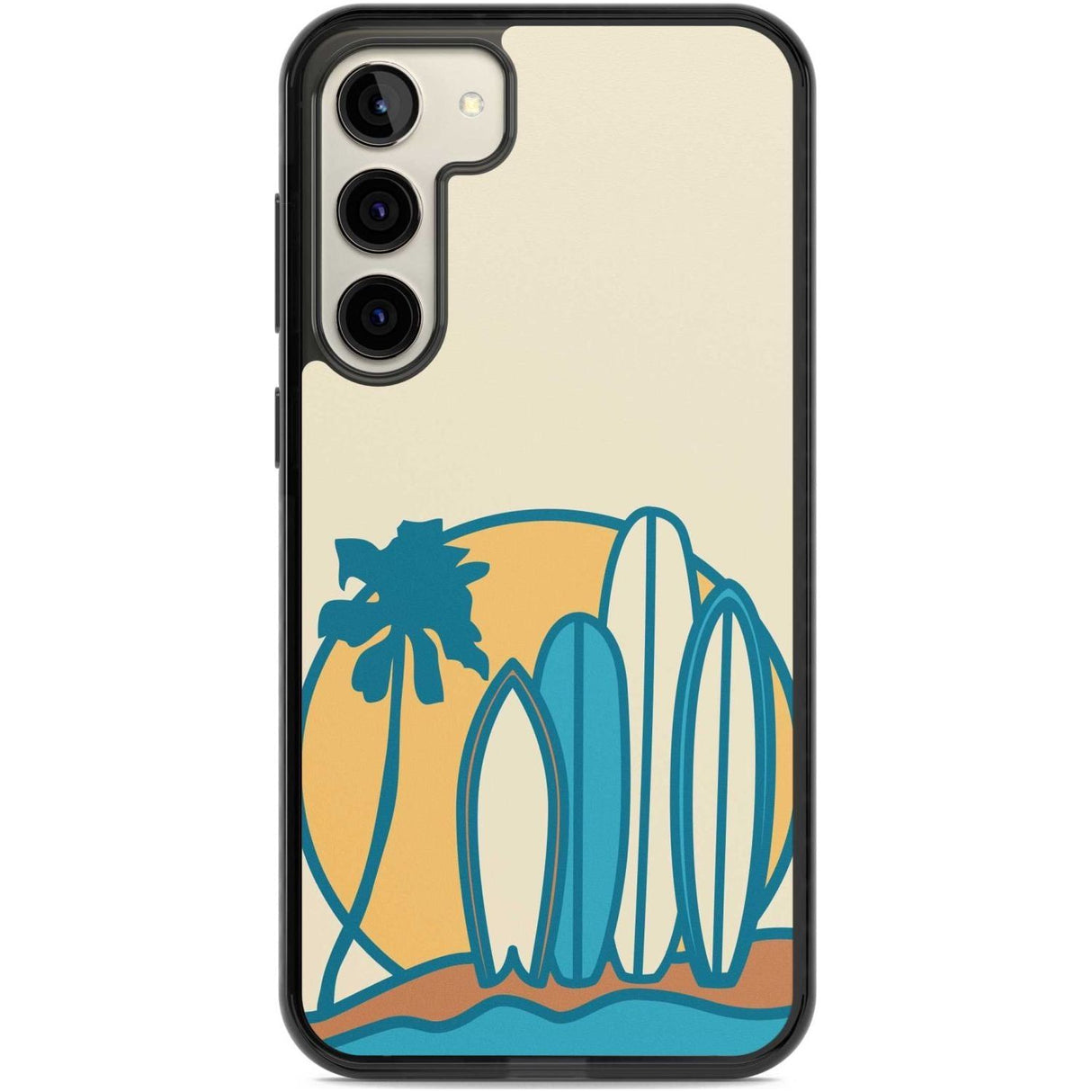 Beach Bound Phone Case Samsung S22 Plus / Black Impact Case,Samsung S23 Plus / Black Impact Case Blanc Space