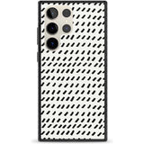 Hand Drawn Lines Pattern Phone Case Samsung S22 Ultra / Black Impact Case,Samsung S23 Ultra / Black Impact Case Blanc Space