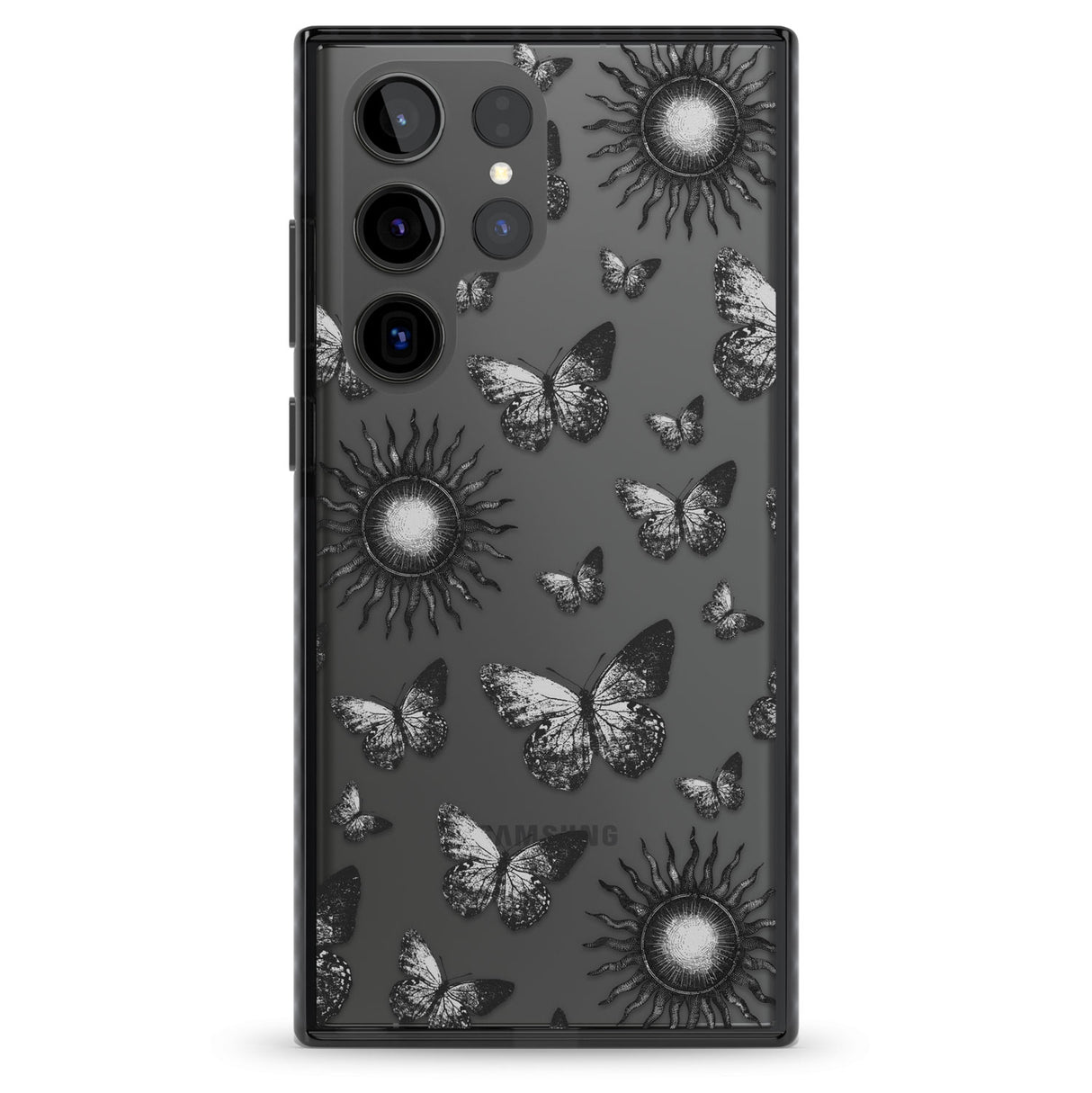 Butterflies & Suns Impact Phone Case for Samsung Galaxy S24 Ultra , Samsung Galaxy S23 Ultra, Samsung Galaxy S22 Ultra