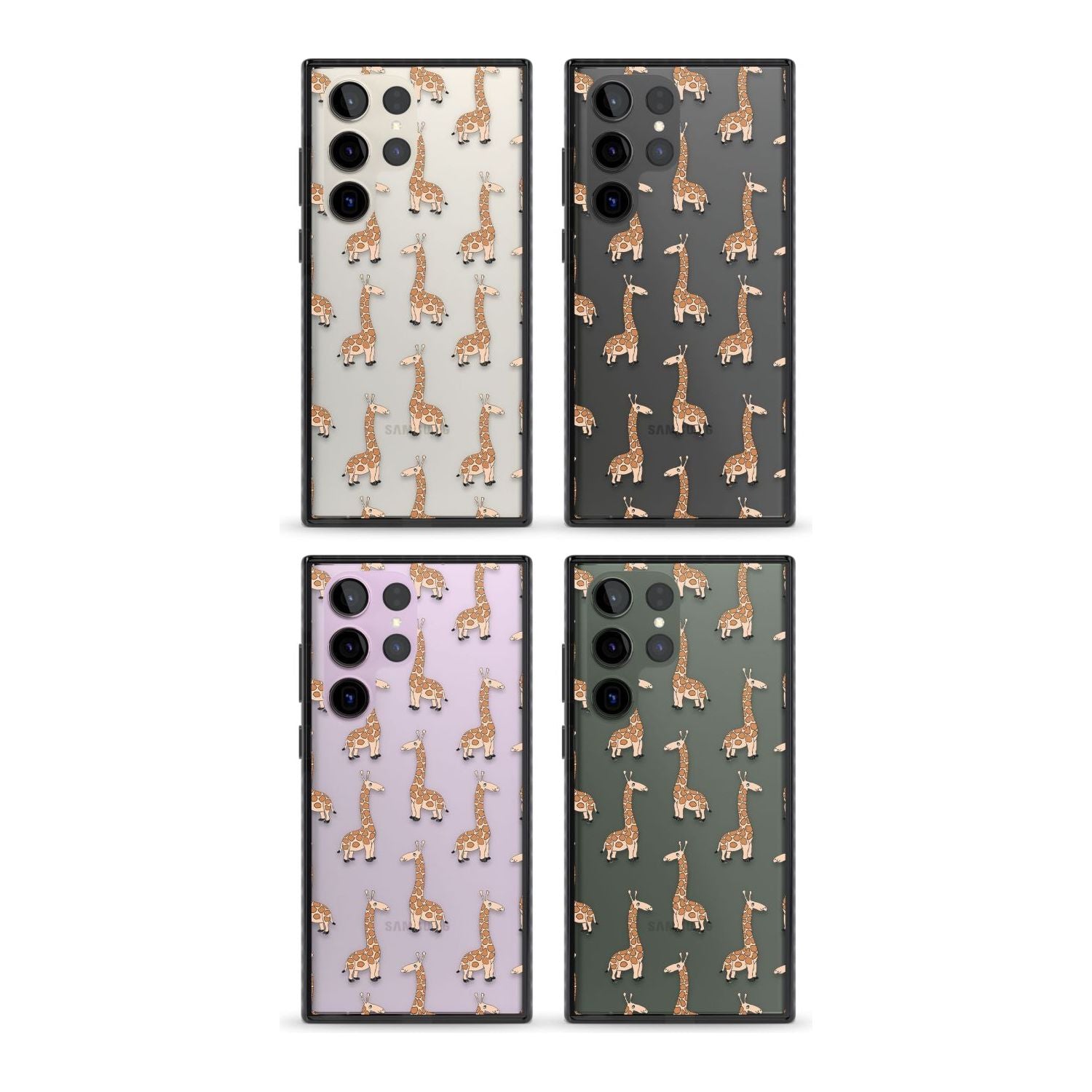 Cute Giraffe Pattern Clear
