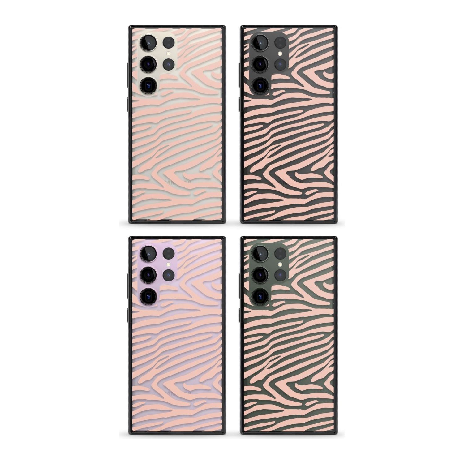 Horizontal Zebra Stripes Transparent Animal Print