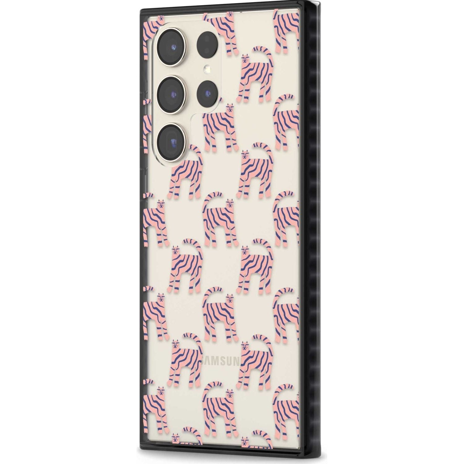 Pink And Blue Cat Pattern