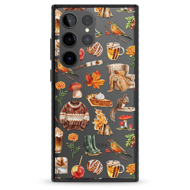 Cozy Autumn Aesthetic Impact Phone Case for Samsung Galaxy S24 Ultra , Samsung Galaxy S23 Ultra, Samsung Galaxy S22 Ultra