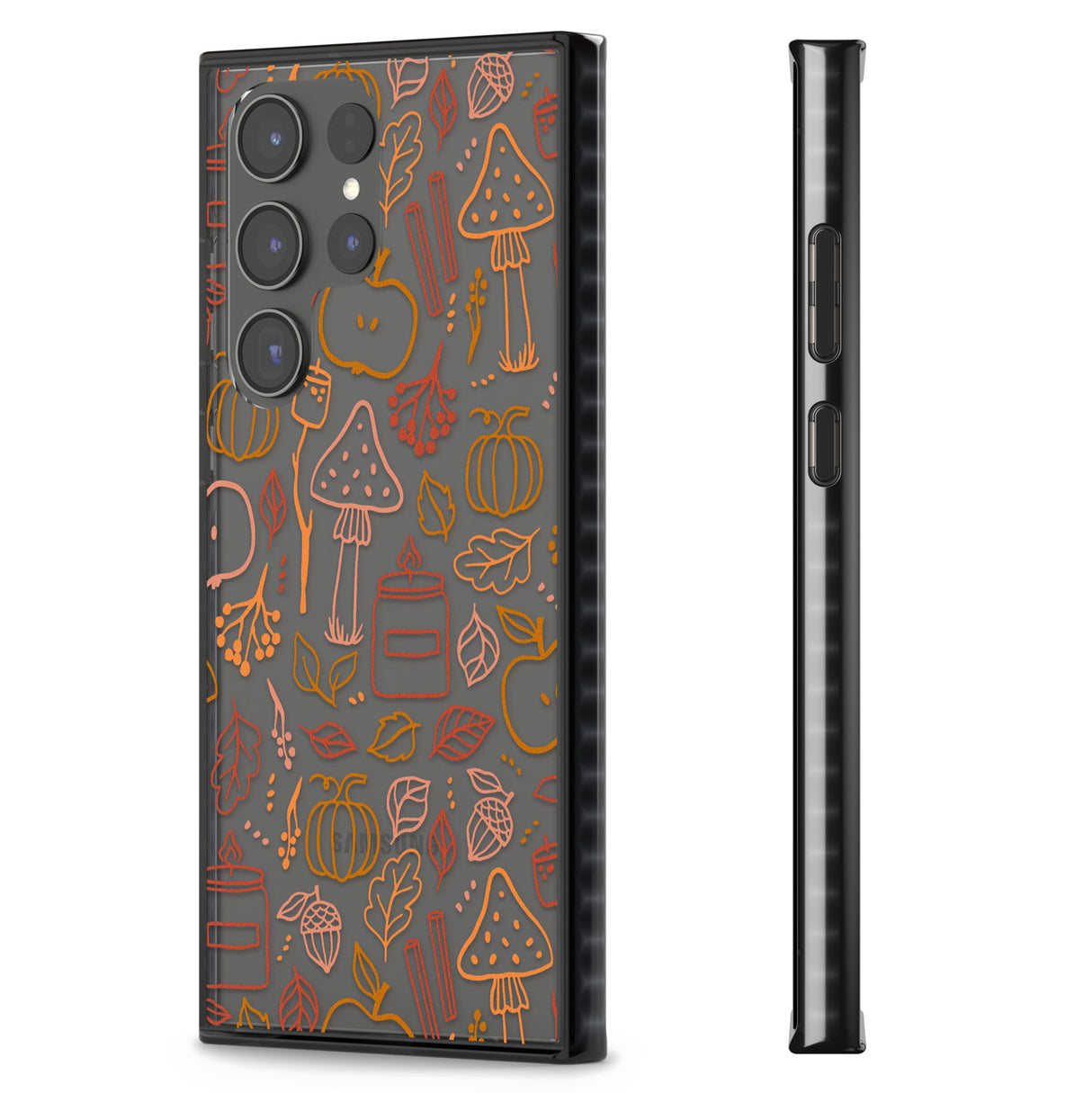 Autumn Line Pattern Impact Phone Case for Samsung Galaxy S24 Ultra , Samsung Galaxy S23 Ultra, Samsung Galaxy S22 Ultra