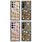 Retro Boho Fall Floral Impact Phone Case for Samsung Galaxy S24 Ultra , Samsung Galaxy S23 Ultra, Samsung Galaxy S22 Ultra