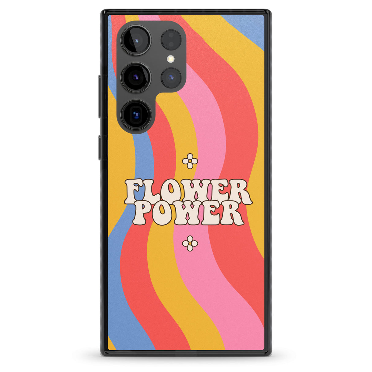 Melting Flower Power Impact Phone Case for Samsung Galaxy S24 Ultra , Samsung Galaxy S23 Ultra, Samsung Galaxy S22 Ultra