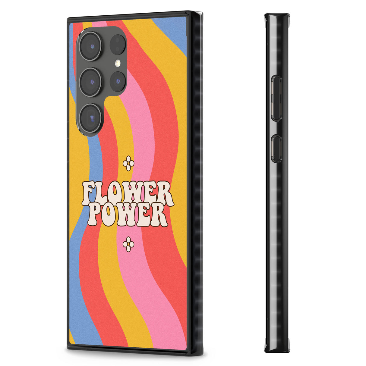 Melting Flower Power Impact Phone Case for Samsung Galaxy S24 Ultra , Samsung Galaxy S23 Ultra, Samsung Galaxy S22 Ultra